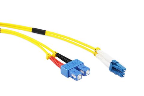 2M LC-SC OS1/OS2 9/125 Singlemode Duplex Fibre Patch Cable