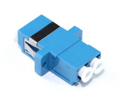 LC OS2 Single Mode duplex through coupler