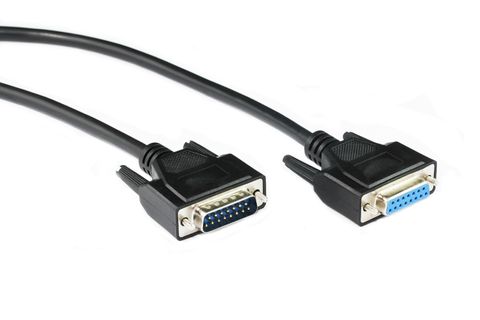 2m DB15 Serial Extension Cable M-F