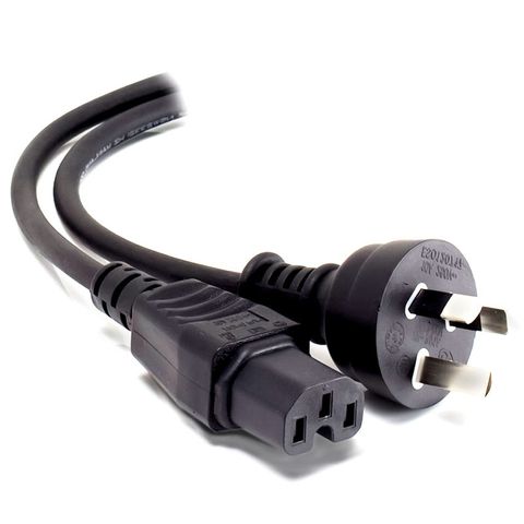 C15 to 10A GPO black high temperature power cable - 5M