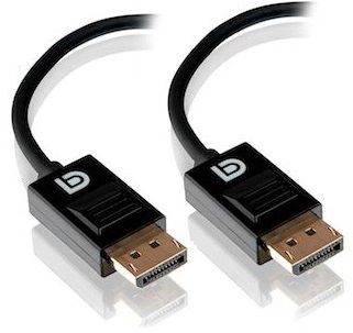 Elements DisplayPort Cable with 4K Support - Male to Male - 1m