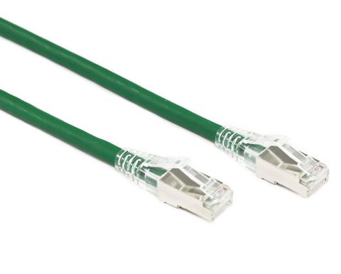 3m Cat6A green Konix LSZH STP ethernet cable