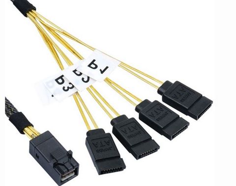 0.5m Internal mini SAS HD to 4x SATA