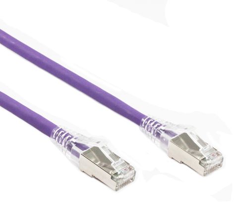3m Cat6A purple Konix LSZH STP ethernet cable