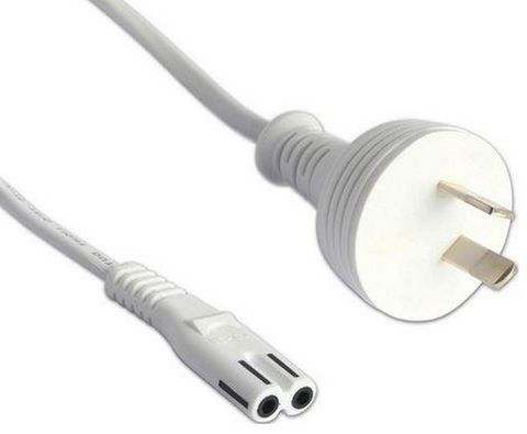 2m C7 figure 8 to 10A GPO power lead white