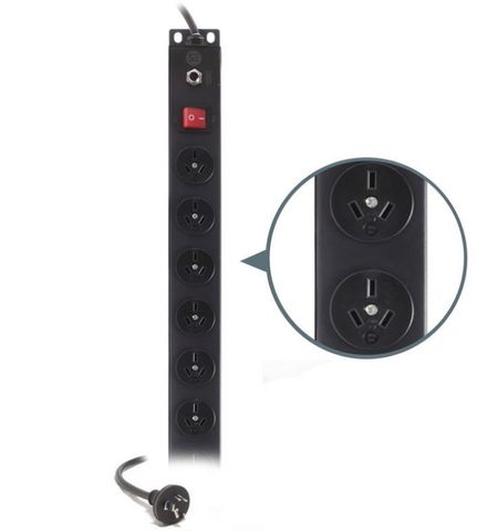 Basic Vertical 20 Port PDU,(20) 3 Pin AUS GPO Output (1) 3 P