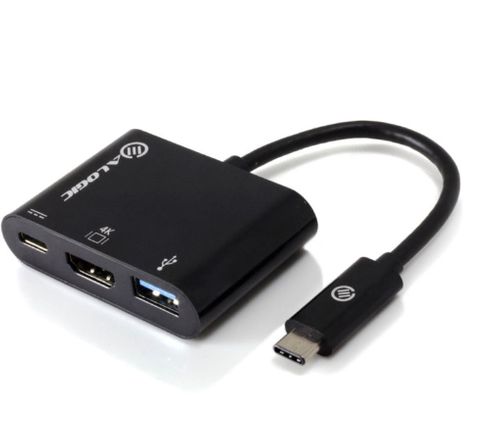 ALOGIC 10cm USB-C MultiPort Adapter with HDMI/USB 3.0 USB-C with Power Delivery 60W