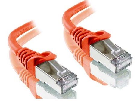 1.5m CAT6A Orange Shielded Alogic LSZH Network Cable