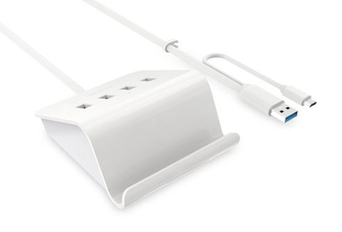 4-Port USB 3.0 OTG hub and charging cradle