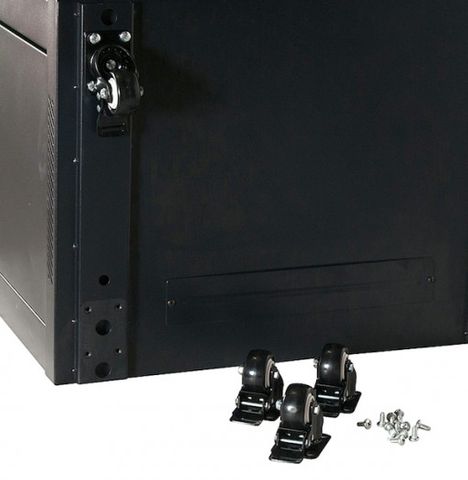 Serveredge Set of 4 Heavy Duty Castor Wheels with Brake: Includes 4 Castors & Set of Screws