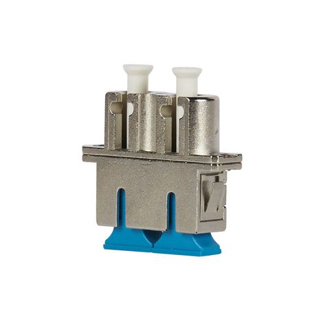 LC-SC OS2 SM duplex through adapter coupler