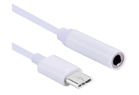 USB TYPE-C TO 3.5MM AUDIO ADAPTOR WHITE