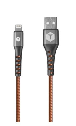 2.4m ToughTested PRO Armour Lightning Charger and Sync Cable