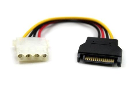 15cm SATA2 to Molex power cable M-F