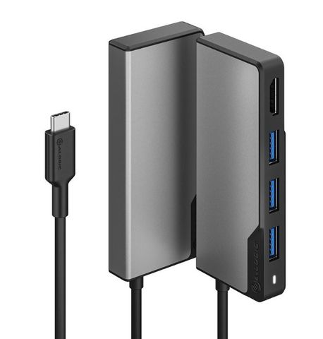 USB-C Fusion CORE 5-in-1 Hub V2– 1 x HDMI@4K@30Hz, 3 x USB-A (USB3.0) 1 x USB-C (Data Only) - Space Grey