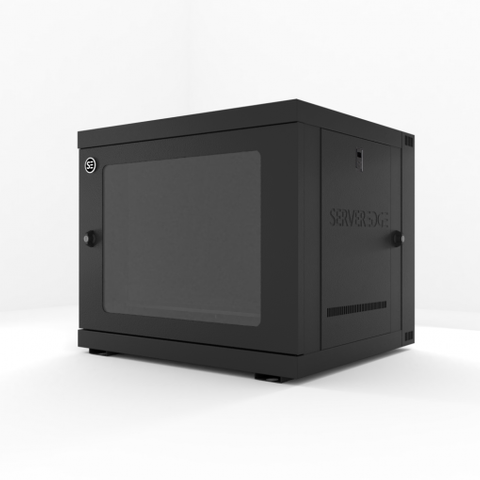 Serveredge 9RU Fully Assembled Hinged Wall Mounted Cabinet - 600W x 550D