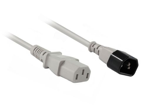 IEC13 to IEC14 cables grey