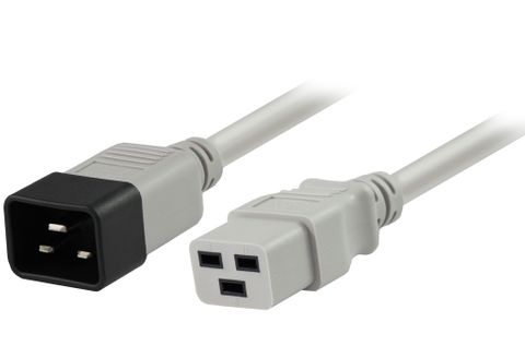 C19 - C20 IEC 16A cables grey