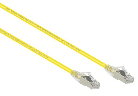 Cat6A LSZH STP ultra slim cables Konix YELLOW