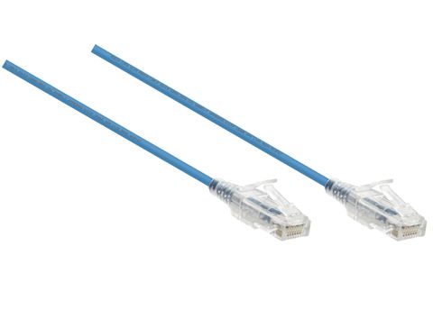 20m Cat6 Blue ultra-slim LSZH UTP ethernet cable