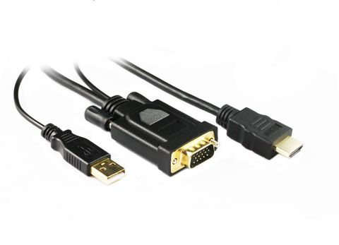 3M Konix HDMI to VGA Round Cable