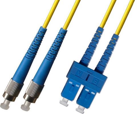 FC to SC OS2 Single Mode Duplex Premium Fibre Patch Lead 2 Metre