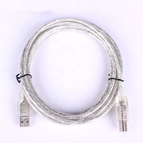 7.5M USB 2.0 AM/BM 28+24AWG Cable in Silver