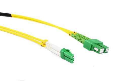 LCA to SCA OS2 Single Mode Duplex Premium Fibre Patch Lead 3 Metre