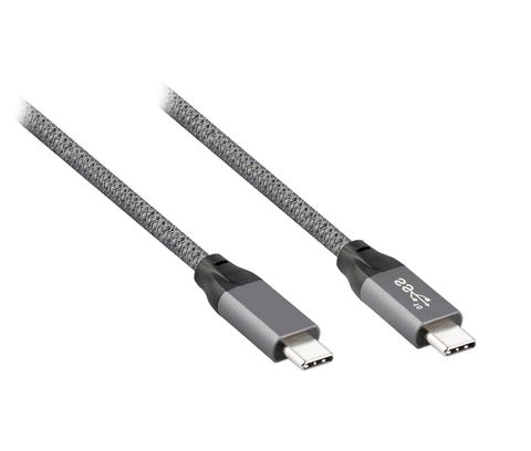 2M USB 3.2 GEN2x2 Type-C M/M Cable Supports 20G, 4K Video, 240W/140W/100W