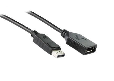 Konix 2M Displayport V1.2 M-F Extension Cable Supports 4K2K 60hz