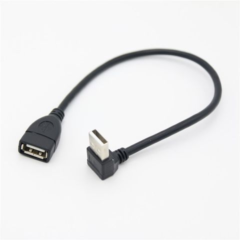 0.25M Up Angle USB 2.0 AM To AF Cable