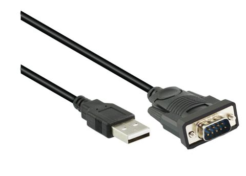 1M USB to RS232 Serial DB9M Adaptor with Prolific PL-2303 Supports Windows 10