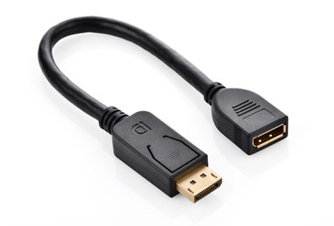 Konix 20CM Display Port V1.2 M-F Cable/Port Saver 4k@60Hz