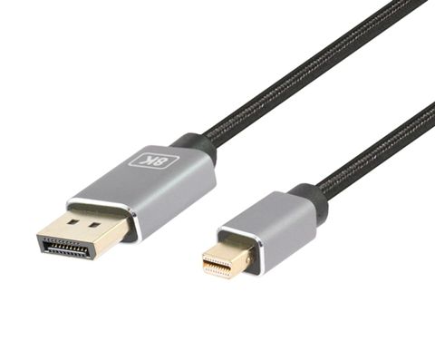 2M Mini Displayport  V1.4 to Displayport V1.4 Cable Supports 8Kx4K