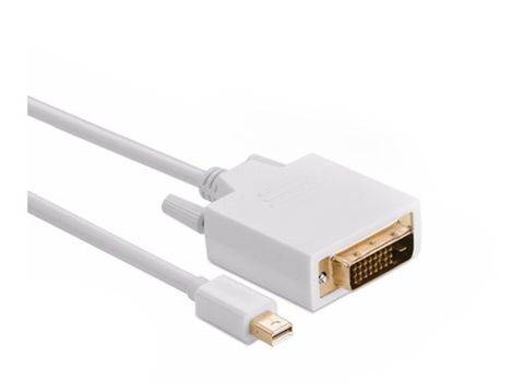 2M Mini Displayport to DVI-D Cable 1080P White