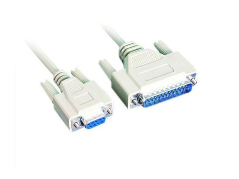 5M DB9F to DB25M Serial Printer Cable ( Null Modem )