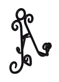 6" Metal Easels - Black - Swirl Style - 72 per case