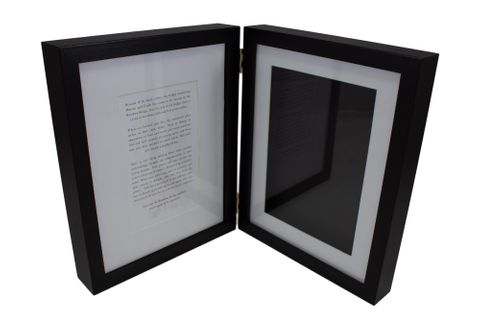 Paw Print Shadow Box Urn
