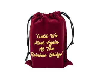 Extra Large Velvet Pouch - Rainbow Bridge - Burgundy - 200 pcs