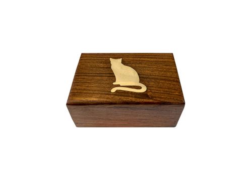 Brass Cat Urn