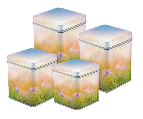 Floral Tin Urn