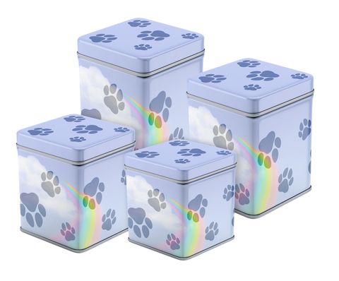 Paw Print Tin Urn