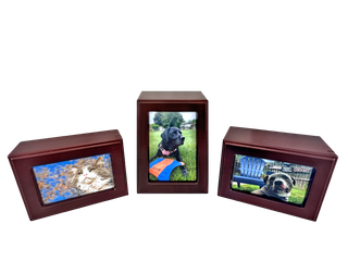 Redwood Photo Urn - Small - 40CI - 16 pcs