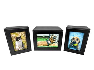 Black Photo Urn - Large - 218CI - 8 pcs