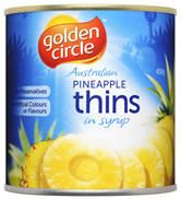 Pineapple Thins In Syrup A10 Golden Circle