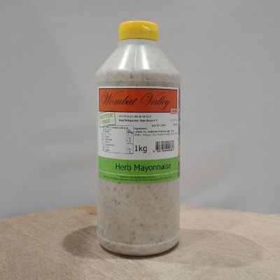 Herb Mayonnaise 1Kg Wombet Valley