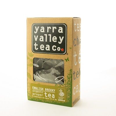 Tea Bags Organic English Breakfast 15S Yarra Valley