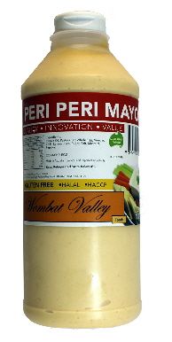 Peri Peri Mayonnaise Sauce Squeeze 1Lt Wombat