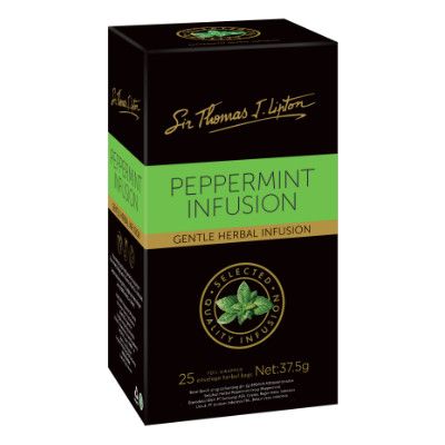 Tea Bags Peppermint Infusion Envelopes 25Pk