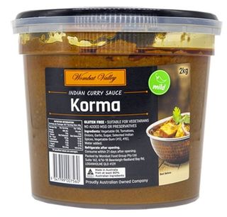 Korma Simmer Sauce 2Kg Wombat Valley